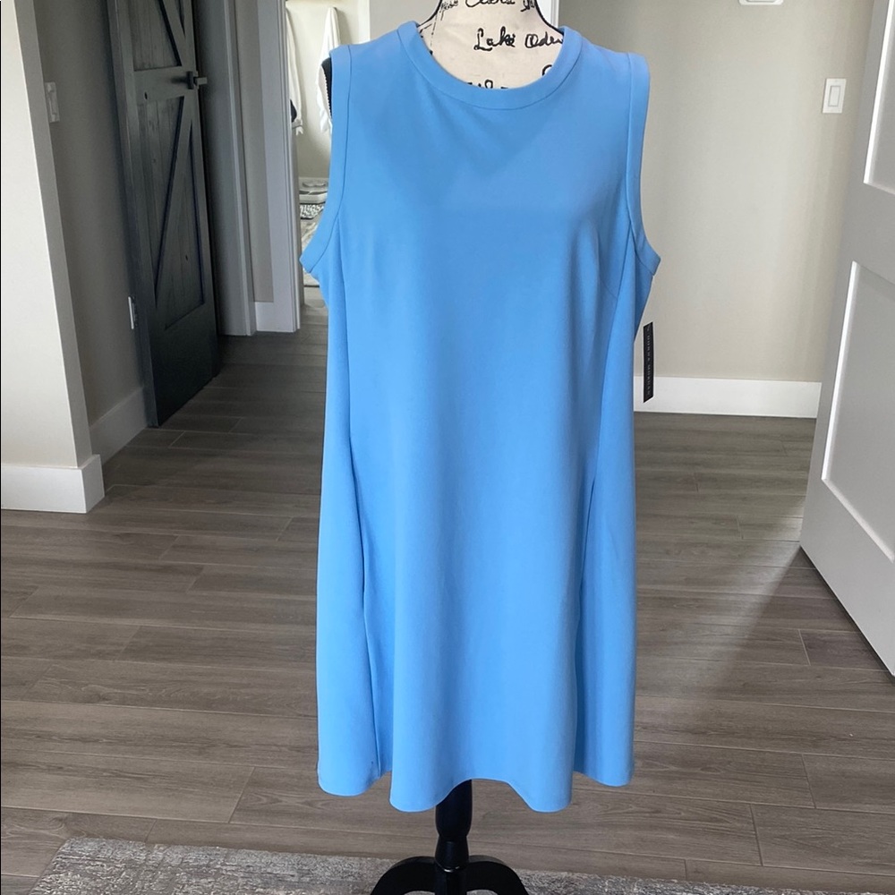 Donna Morgan Sleeveless Blue Dress